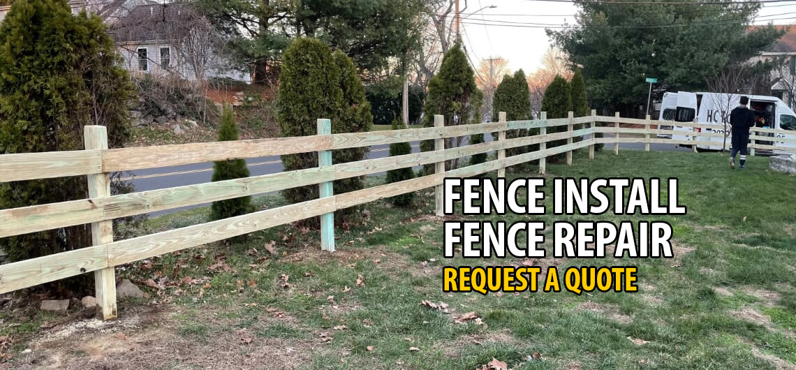 Fence installation repair wood fence norwalk Farfield CT